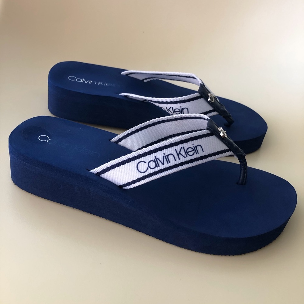 CK Platform Slippers Sz 7